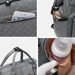 Miss Lulu Luiertas Rugzak - Inclusief Buggy En Kinderwagen Haken - Zwart (E6705 BK) -Kinderwagen- En Accessoirewinkel 1200x1200 1265