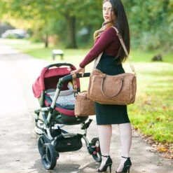 Miss Lulu Luier- En Verzorgingstas – Luiertas Set – Afneembare Draagtas - Duurzaam En Stijlvol – Bruin - Premium Kwaliteit- Grote Capaciteit - Unisex/Jongens/Meisjes (LT6638 BN) -Kinderwagen- En Accessoirewinkel 1200x1200 1268