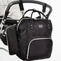 NanaBeebi Luiertas Rugzak Met Verschoonmatje - Zwart - Inclusief Flessenwarmhouder - Kinderwagenhaken En Isoleervak -Kinderwagen- En Accessoirewinkel 1200x1200 1294