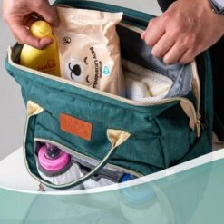 Luiertas Rugzak - Monx Luiertas Verzorgingstas Met Uitklapbaar Babybedje - Overzichtelijke Luierrugzak Extra Buggy En Kinderwagen Haken Inclusief Geïsoleerde Flessenhouder - Groen -Kinderwagen- En Accessoirewinkel 1200x1200 1323
