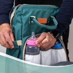 Luiertas Rugzak - Monx Luiertas Verzorgingstas Met Uitklapbaar Babybedje - Overzichtelijke Luierrugzak Extra Buggy En Kinderwagen Haken Inclusief Geïsoleerde Flessenhouder - Groen -Kinderwagen- En Accessoirewinkel 1200x1200 1325