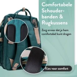 Luiertas Rugzak - Monx Luiertas Verzorgingstas Met Uitklapbaar Babybedje - Overzichtelijke Luierrugzak Extra Buggy En Kinderwagen Haken Inclusief Geïsoleerde Flessenhouder - Groen -Kinderwagen- En Accessoirewinkel 1200x1200 1329