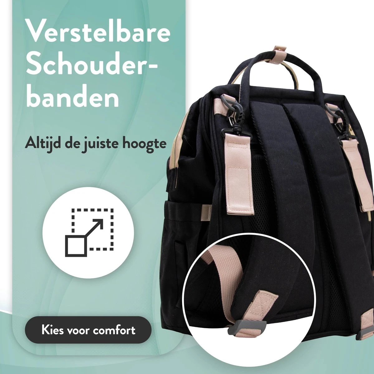 Luiertas Rugzak - Monx Luiertas Verzorgingstas Met Uitklapbaar Babybedje - Overzichtelijke Luierrugzak Extra Buggy En Kinderwagen Haken Inclusief Geïsoleerde Flessenhouder - Zwart 19 Luiertas Rugzak - Monx Luiertas Verzorgingstas Met Uitklapbaar Babybedje - Overzichtelijke Luierrugzak Extra Buggy En Kinderwagen Haken Inclusief Geïsoleerde Flessenhouder - Zwart - Afbeelding 17