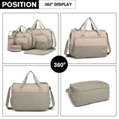 Miss Lulu Luiertas - 5-delige Verzorgingstas Set - Grijs (9026 GY) -Kinderwagen- En Accessoirewinkel 1200x1200 1402