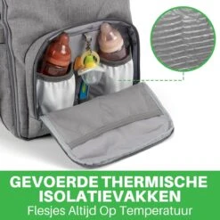 Brisby Slijtvaste Luiertas – Verzorgingstas – Met Buggymontage - Lichtgrijs -Kinderwagen- En Accessoirewinkel 1200x1200 1414