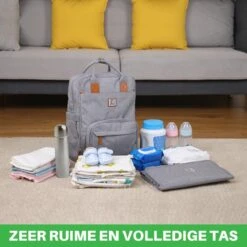 Brisby Slijtvaste Luiertas – Verzorgingstas – Met Buggymontage - Lichtgrijs -Kinderwagen- En Accessoirewinkel 1200x1200 1416