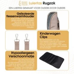 NanaBeebi Luiertas Rugzak Met Verschoonmatje - Beige Taupe - Inclusief Flessenwarmhouder - Kinderwagenhaken En Isoleervak -Kinderwagen- En Accessoirewinkel 1200x1200 1426