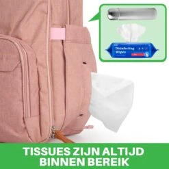 Brisby Slijtvaste Luiertas – Verzorgingstas – Met Buggymontage - Roze -Kinderwagen- En Accessoirewinkel 1200x1200 1437