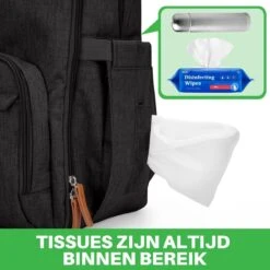 Brisby Slijtvaste Luiertas – Verzorgingstas – Met Buggymontage - Zwart -Kinderwagen- En Accessoirewinkel 1200x1200 1449
