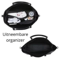 Snoozzz Luiertas Luxe Verzorgingstas – Inclusief Uitneembare Tas Organizer Met Thermovak, Stroller Hooks En Verschoningsmatje - Zwart -Kinderwagen- En Accessoirewinkel 1200x1200 1467