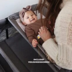 Deryan Luxe Campingbed Compleet - 120x60cm - Bodemverhoger - Verschoonblad - Opbergmand - Grijs -Kinderwagen- En Accessoirewinkel 1200x1200 1581