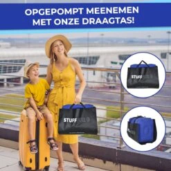 Merkloos Voetensteun - Vliegtuigbedje - Premium Quality XL - Reisbedje - Met Speciale Draagtas - Vliegtuig Kussen - Voetenbankje Of Poef - Met Slaapmasker & Pomp - Grijs -Kinderwagen- En Accessoirewinkel 1200x1200 1632