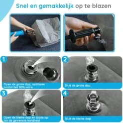 Merkloos Voetensteun | Opblaasbaar | In Alle Hoogtes Verstelbaar | Reiskussen | Vliegtuigbed | Voetensteun | 3 Verschillende Standen | Met Kinderen Reizen | Grijs -Kinderwagen- En Accessoirewinkel 1200x1200 1664