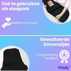 Yilofy Universele Luxe Voetenzak Babywagen & Autostoel Zwart Buggy Kinderwagen Voetzak -Kinderwagen- En Accessoirewinkel 1200x1200 1802