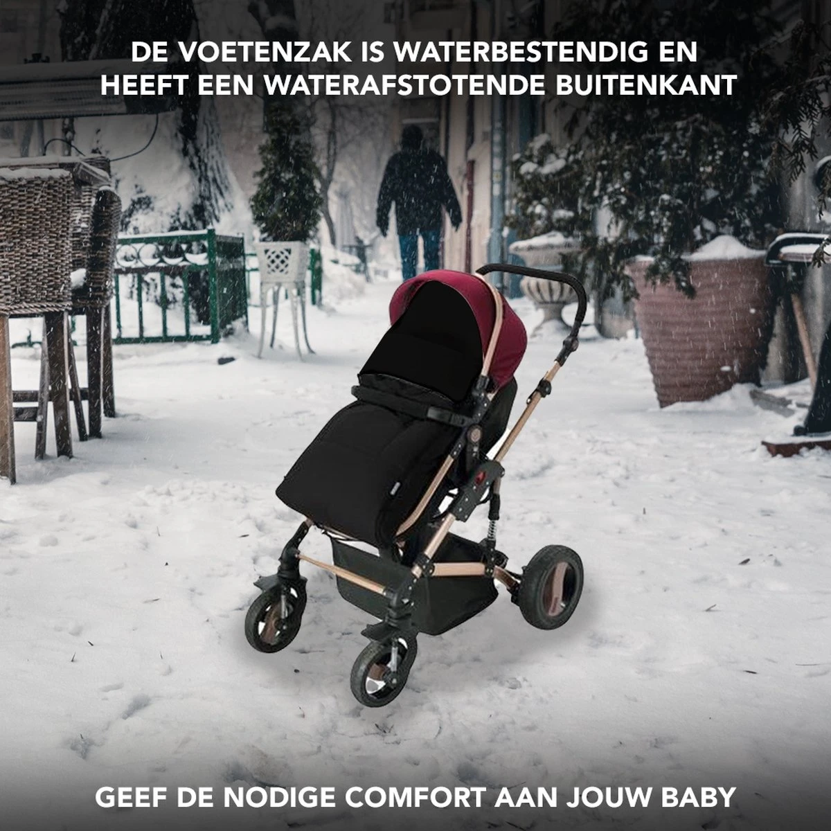 Achaté Voetenzak - Voor Kinderwagen Of Stoeltje – Baby Slaapzak - Autostoel - Zwart 10 Achaté Voetenzak - Voor Kinderwagen Of Stoeltje – Baby Slaapzak - Autostoel - Zwart - Afbeelding 8