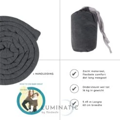 Baby Draagdoek - Babywrap - Baby Carrier - Babydrager - Buikdrager Baby – Baby Draagzak - Baby Sling | Luminatic® | Ergonomisch | Met Tasje | Donker Grijs 14 Baby Draagdoek - Babywrap - Baby Carrier - Babydrager - Buikdrager Baby – Baby Draagzak - Baby Sling | Luminatic® | Ergonomisch | Met Tasje | Donker Grijs -Kinderwagen- En Accessoirewinkel 1200x1200 1869