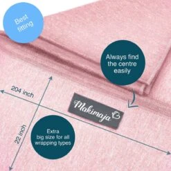 Makimaja Baby Sling - Roze - Hoge Kwaliteit 100% Natuurlijk Katoen Baby Sling - Baby Sling Pasgeborene En Baby's Tot 15 Kg - Plus Inclusief: Baby Slabbetje -Kinderwagen- En Accessoirewinkel 1200x1200 1927