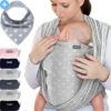 Makimaja Baby Sling - Licht Grijs Met Sterren - Hoge Kwaliteit 100% Natuurlijk Katoen Baby Sling - Baby Sling Pasgeborene En Baby's Tot 15 Kg - Plus Inclusief: Baby Slabbetje 2 Makimaja Baby Sling - Licht Grijs Met Sterren - Hoge Kwaliteit 100% Natuurlijk Katoen Baby Sling - Baby Sling Pasgeborene En Baby's Tot 15 Kg - Plus Inclusief: Baby Slabbetje -Kinderwagen- En Accessoirewinkel 1200x1200 1940