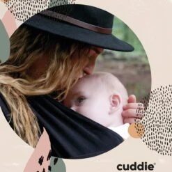 Cuddie Baby Draagdoek - Premium Organic Baby Draagdoek Gemaakt Van Bio Katoen - Newborns Tot 15 Kg - Baby Cadeau - Met Wenskaart - Zwart -Kinderwagen- En Accessoirewinkel 1200x1200 1968