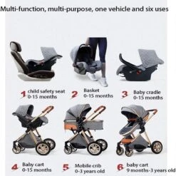 Merkloos Kinderwagen | 3 In 1 Kinderwagen | Luxe Baby Buggy 3 In 1 | Baby Wagen | Kinderwagen Met Autostoel En Wieg | Hoge Kwaliteit | Grijs | Buggy | Kinderwagen 3 In 1 | -Kinderwagen- En Accessoirewinkel 1200x1200 1982
