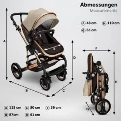 KIDUKU- 3 In 1 Combi-kinderwagen- Bruin/goud- Buggy Incl. Autostoeltje-regenhoes- Inklapbaar 17 KIDUKU- 3 In 1 Combi-kinderwagen- Bruin/goud- Buggy Incl. Autostoeltje-regenhoes- Inklapbaar -Kinderwagen- En Accessoirewinkel 1200x1200 2021