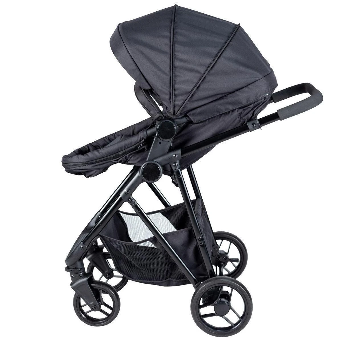 Bebies First Combi 3 In 1 Kinderwagen Optima- Zwart - Inc. Reiswieg, Zitting & Autostoel 10 Bebies First Combi 3 In 1 Kinderwagen Optima- Zwart - Inc. Reiswieg, Zitting & Autostoel - Afbeelding 8