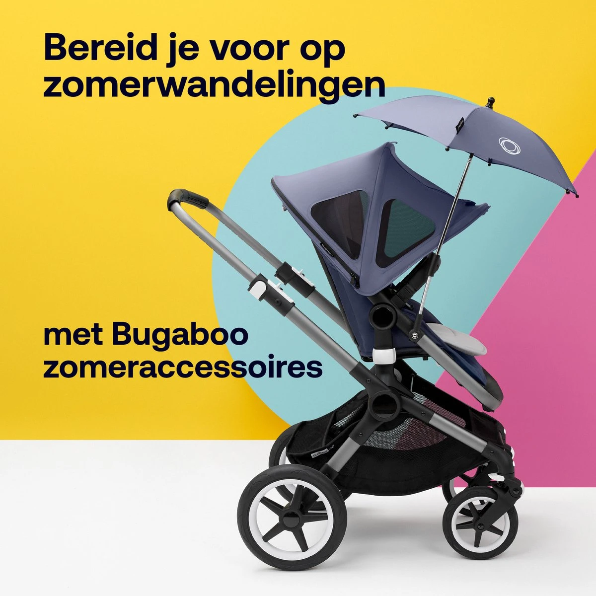 Bugaboo Kinderwagen Parasol - Zwart 10 Bugaboo Kinderwagen Parasol - Zwart - Afbeelding 8