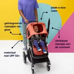 Bugaboo Fox3/Cameleon3 Breezy Zonnekap - Pine Green -Kinderwagen- En Accessoirewinkel 1200x1200 26