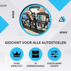Merkloos Luxe En Stevige Autostoel Organizer Met Tablethouder – Auto Organizer – Auto/Accessoires/Bescherming – 45*65cm – Zwart - 1 Stuk -Kinderwagen- En Accessoirewinkel 1200x1200 288