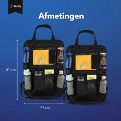 Tenify Premium Luxe & Stevige Auto Organizer Met Tablet Houder - Set Van 2 - Extra Opbergruimte - Beschermer - Autostoel - Accessories -Kinderwagen- En Accessoirewinkel 1200x1200 334