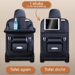 Bablue Autostoel Organizer - Zwart - 1 Stuks - Stevig PU Leer - Met Uitklapbare Tafel - Auto Organizer - Auto Accessories Interieur - Autostoel Organizer Tablet Houder - Autostoel Beschermer -Kinderwagen- En Accessoirewinkel 1200x1200 401