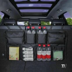 TIKKENS® Auto Organizer Kofferbak - Autostoel Organizer - Koffer Organizer - Zwart - Universeel -Kinderwagen- En Accessoirewinkel 1200x1200 444
