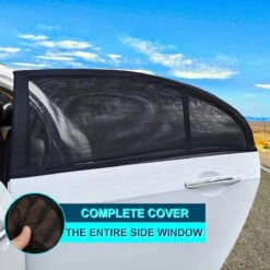 CUBEXCOM® Auto Zonnescherm, Autoraamschaduwen Voor Baby, Kinderen, Volwassenen En Huisdieren, 2 STUKS, Autoruit Zonwering, Universele Zonnescherm Zonnewering, Auto Klamboe Gordijn, UV Zonbescherming Protectie, Anti-Verblinding -Kinderwagen- En Accessoirewinkel 1200x1200 558