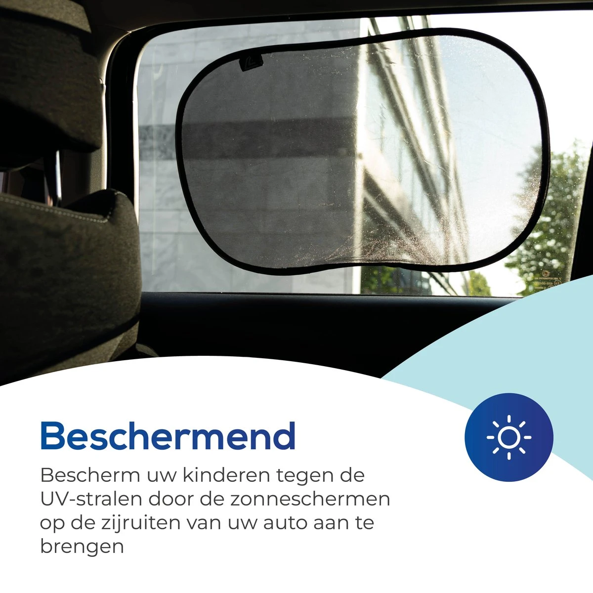 Lifestyle Living Zonnescherm Auto Zijruit – Zonwering Voor Baby En Kind – Zonder Zuignappen – UV Protectie – 2 Stuks – 51 X 31CM – Statisch - Zelfklevend 4 Lifestyle Living Zonnescherm Auto Zijruit – Zonwering Voor Baby En Kind – Zonder Zuignappen – UV Protectie – 2 Stuks – 51 X 31CM – Statisch - Zelfklevend - Afbeelding 2