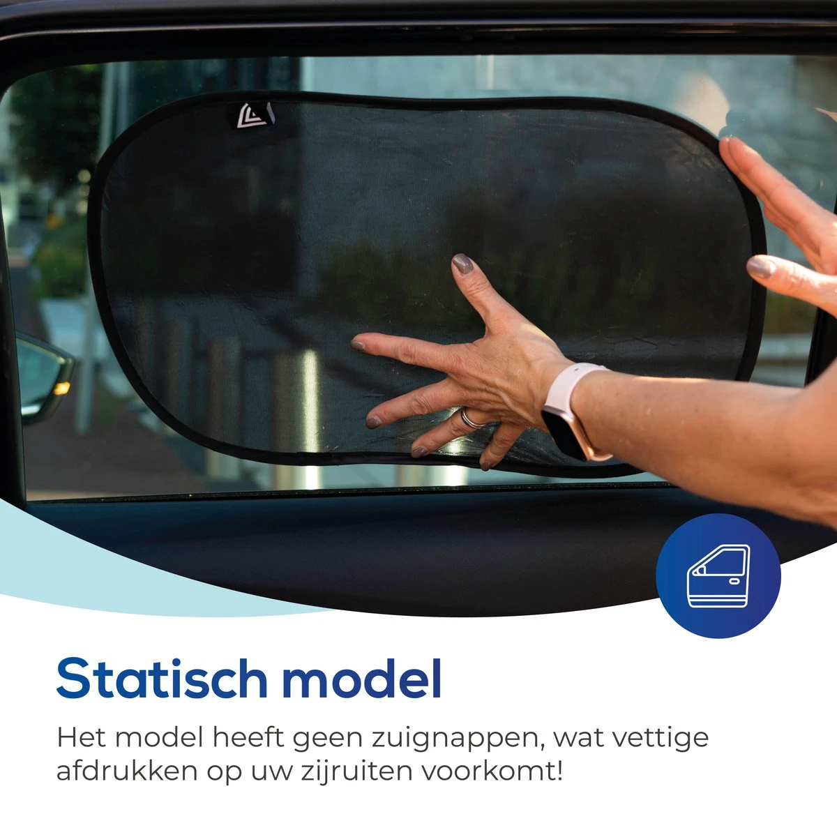 Lifestyle Living Zonnescherm Auto Zijruit – Zonwering Voor Baby En Kind – Zonder Zuignappen – UV Protectie – 2 Stuks – 51 X 31CM – Statisch - Zelfklevend 13 Lifestyle Living Zonnescherm Auto Zijruit – Zonwering Voor Baby En Kind – Zonder Zuignappen – UV Protectie – 2 Stuks – 51 X 31CM – Statisch - Zelfklevend - Afbeelding 11