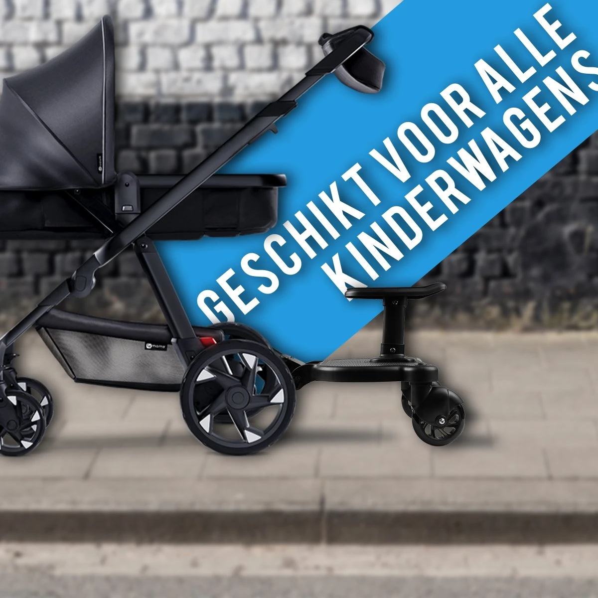 Merkloos Universeel Meerijdplankje Voor Kinderwagen – Inclusief Zitje – Verstelbaar Buggy Board 11 Merkloos Universeel Meerijdplankje Voor Kinderwagen – Inclusief Zitje – Verstelbaar Buggy Board - Afbeelding 9