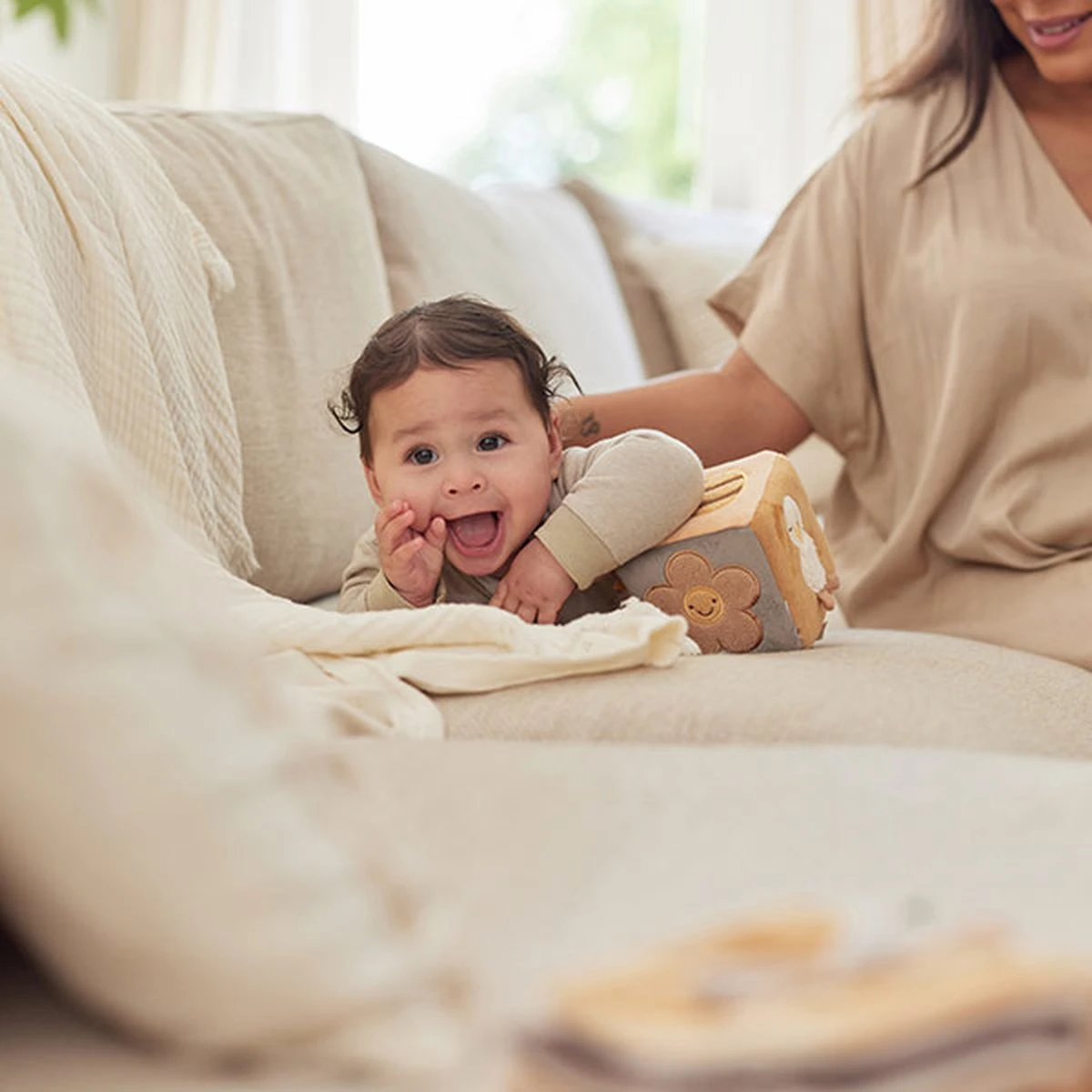 Jollein Activiteitenkubus - Spring Garden 8 Jollein Activiteitenkubus - Spring Garden - Afbeelding 6