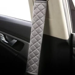 Hazlö Luxe Gordelhoezen - Checkered - Auto Gordel Beschermer - Schouderhoezen - Gordelkussen - Gordelhoes - 2 Stuks - Grijs -Kinderwagen- En Accessoirewinkel 1200x1200 731