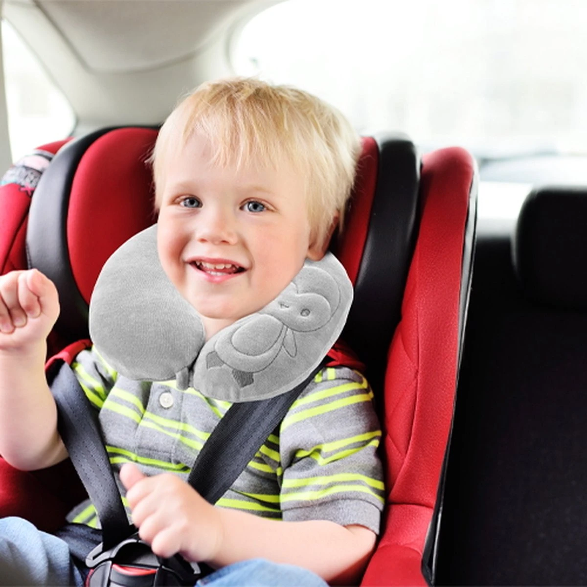 Neck Protector Babyjem 108 Grey 4 Neck Protector Babyjem 108 Grey - Afbeelding 2