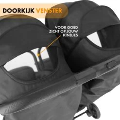 Deryan Luxe Rolo X2 Dubbele Buggy - Duo Buggy - Zwart -Kinderwagen- En Accessoirewinkel 1200x1200 823