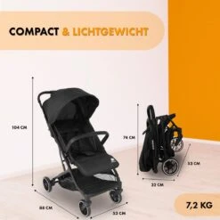Deryan Rolo Luxe Lichtgewicht Buggy - Zwart 17 Deryan Rolo Luxe Lichtgewicht Buggy - Zwart -Kinderwagen- En Accessoirewinkel 1200x1200 914