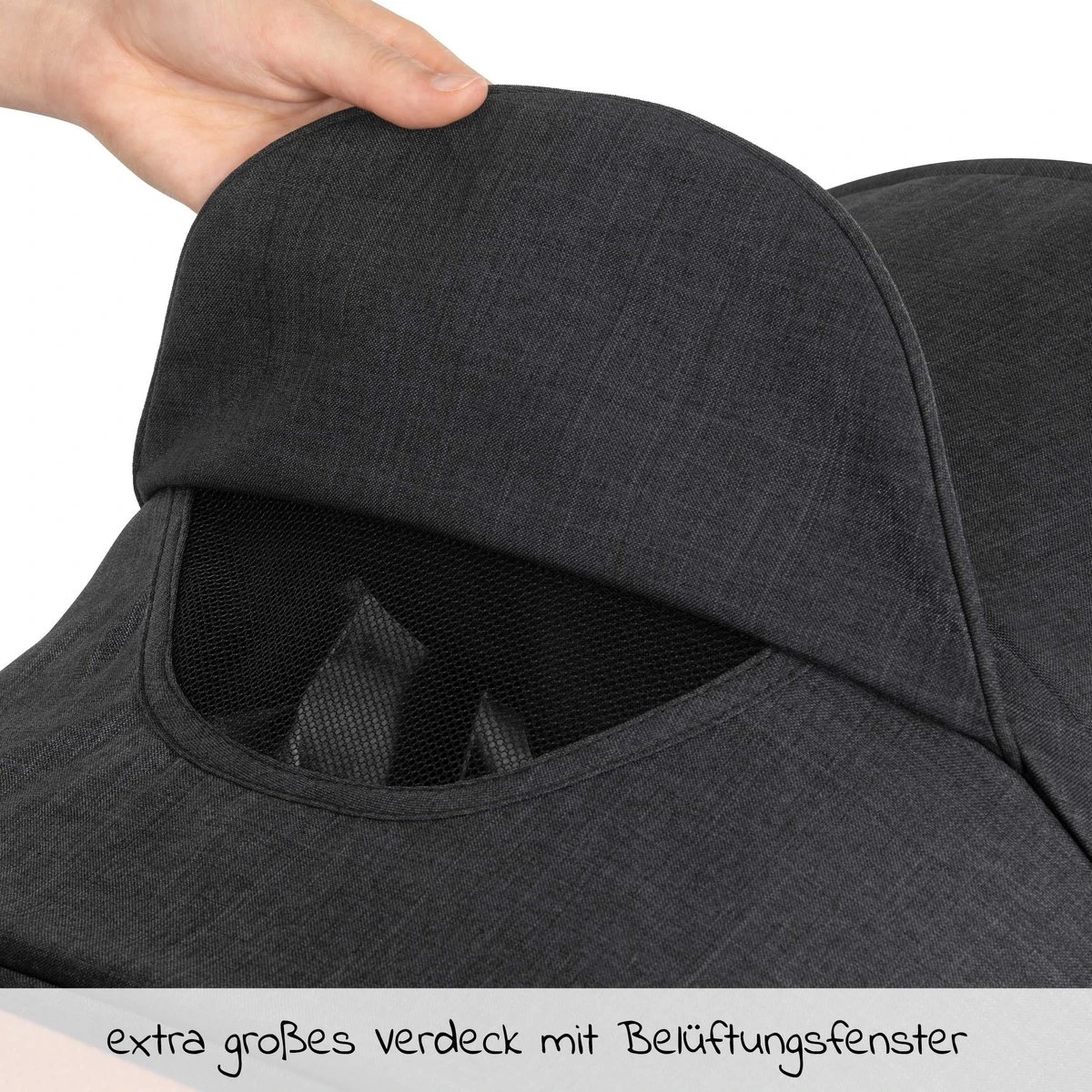 Hauck UpTown Buggy - Met één Hand Opvouwbaar - Zwart 16 Hauck UpTown Buggy - Met één Hand Opvouwbaar - Zwart - Afbeelding 14