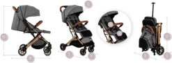 MoMi Wandelwagen - Compacte Lichtgewicht Buggy - Estelle - Gray-Gold (geschikt Van 6mnd - 15kg) -Kinderwagen- En Accessoirewinkel 1200x443 1