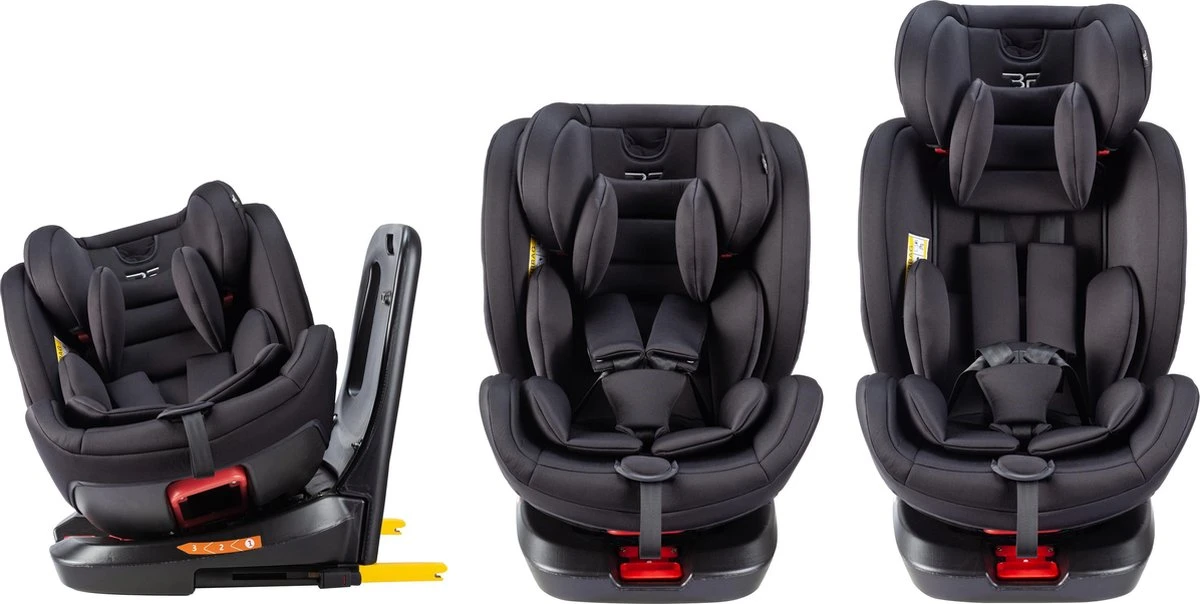 Bebies First Meegroei Autostoel Rotate - Isofix - Groep 0/1/2/3 - 360 Graden Draaibaar - Zwart 3 Bebies First Meegroei Autostoel Rotate - Isofix - Groep 0/1/2/3 - 360 Graden Draaibaar - Zwart