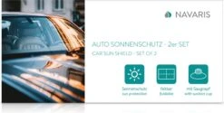 Navaris 2x Auto Zijruit Zonwering - 44 X 36 Cm Zonnescherm Set Voor Bescherming Van Baby, Kinderen - Voor Zijruit En Achterbank -Kinderwagen- En Accessoirewinkel 1200x608