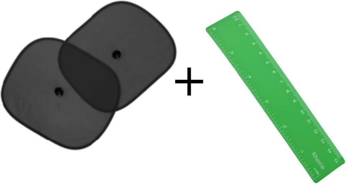 Zonnescherm Auto - Zonwering - Zijruit - UV Protectie - 2 Stuks Met Rheme Liniaal 5 Zonnescherm Auto - Zonwering - Zijruit - UV Protectie - 2 Stuks Met Rheme Liniaal - Afbeelding 3