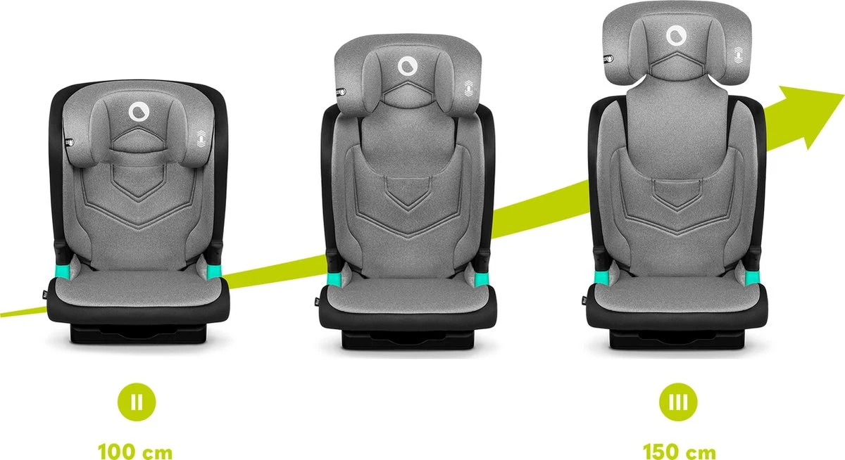 Lionelo Neal - Premium Autostoel - Hoofdsteunverstelling - Ventilatiesysteem - ISOFIX Tot 12 Jaar 13 Lionelo Neal - Premium Autostoel - Hoofdsteunverstelling - Ventilatiesysteem - ISOFIX Tot 12 Jaar - Afbeelding 11