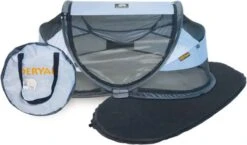 Deryan Baby Luxe Campingbedje – Inclusief Zelfopblaasbare Matras - Blue -Kinderwagen- En Accessoirewinkel 1200x703 1