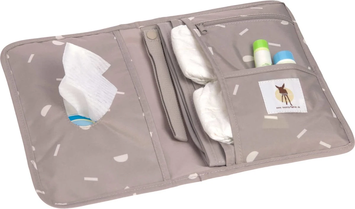 Lässig Verschoningsmatje Blocks Taupe 8 Lässig Verschoningsmatje Blocks Taupe - Afbeelding 6