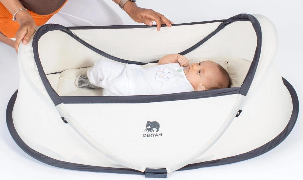 Deryan Infant BabyBox Campingbedje - Baby Klamboe - Cream 9 Deryan Infant BabyBox Campingbedje - Baby Klamboe - Cream - Afbeelding 7
